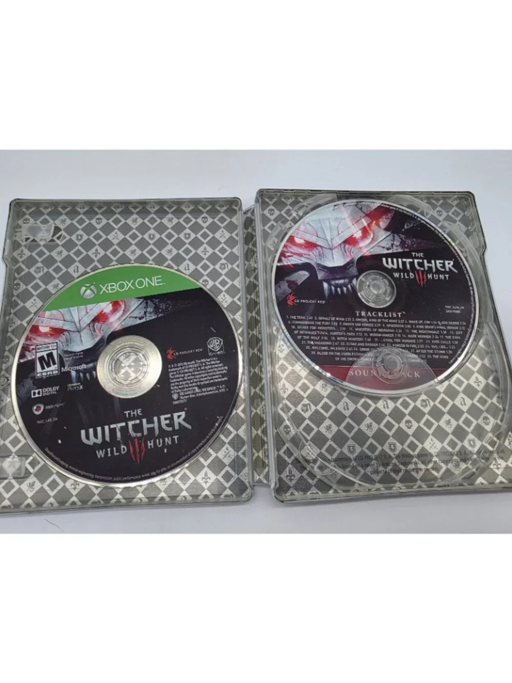 The Witcher III Wild Hunt Xbox One Collectors Edition Steel Case with Soundtrack